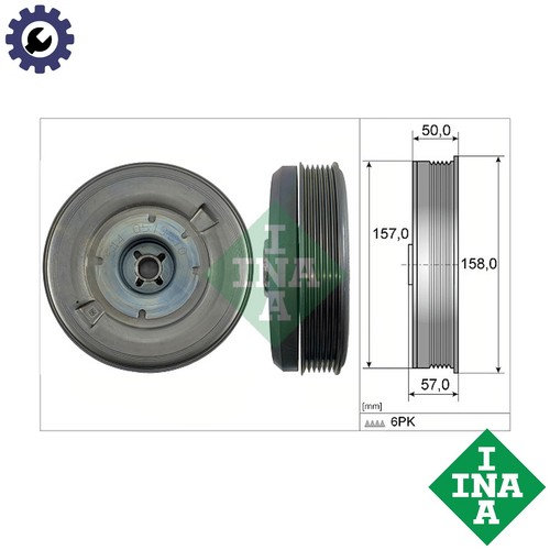 Belt pulley crankshaft 544 - belt,