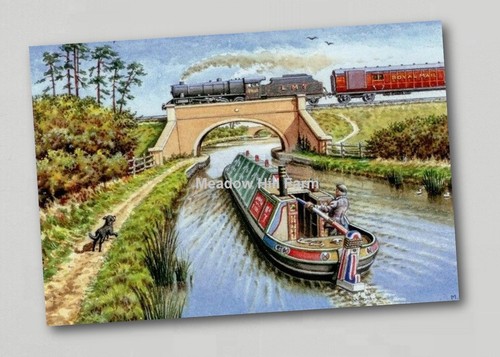 Fridge magnet canal barge - fridge,