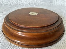 Vintage Hardwood Stand from Tessiers Silversmiths - 16cm Diameter