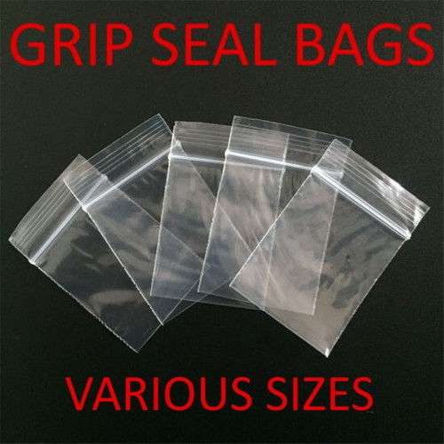 Grip seal bags resealable poly - bags,