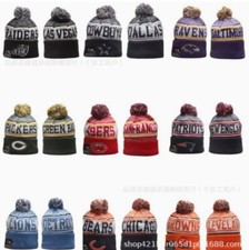 2025 Beanie Knitted Hat Men Various Styles Winter NFL Bobble Hat Warm Women UK