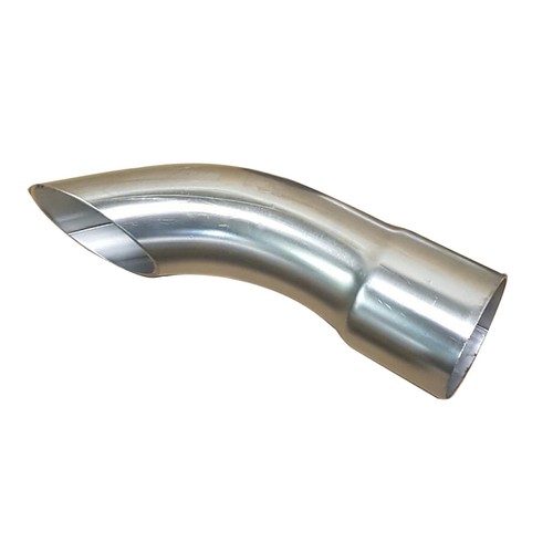Curved curl down exhaust tail - curved,