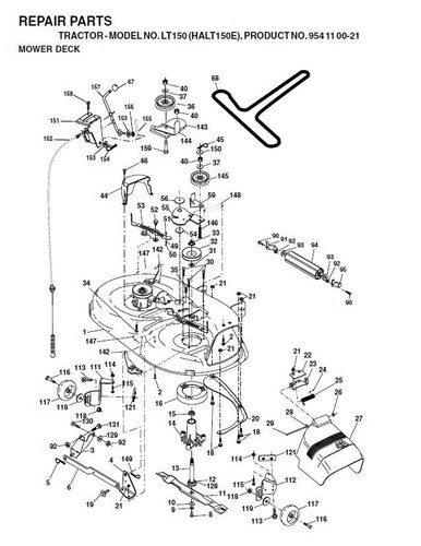 Cutter deck drive belt - deck,
