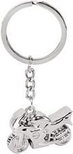 Motorbike Keyring Chrome