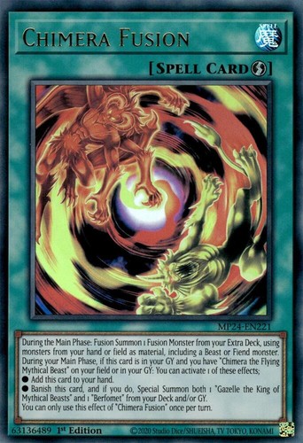 Yugioh chimera fusion 1st - yugioh,