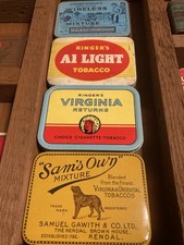 Vintage Cigarette Tobacco Tins