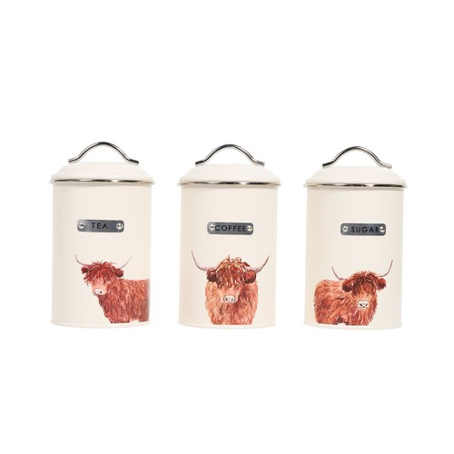 Set highland cow metal - of,