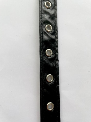 Faux leather eyelet tape - leather,
