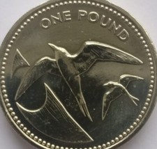 St. Helena & Ascension Coin 1£ Pound 2003 New BUNC Fr. Set Sooty Tern Bird Fly 