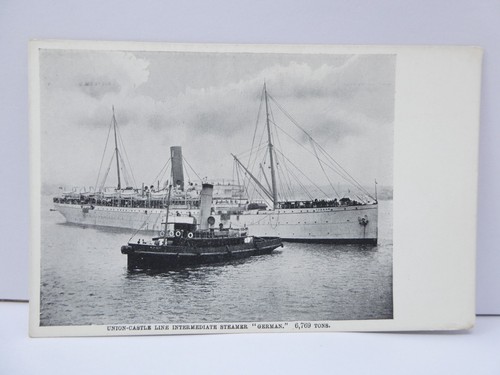 Union castle german postcard - union,