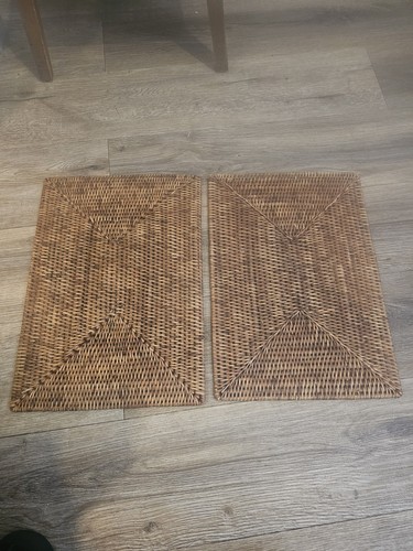 Rectangular woven placemats - woven,