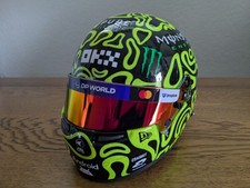 Lando Norris 2025 McLaren Mercedes DARK GLITTER 1/2 scale mini helmet
