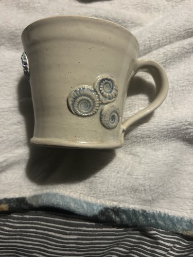 Sea shell pottery - sea, mug
