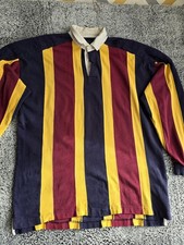 Britches Great Outdoors striped long sleeve Rugby shirt Size XL