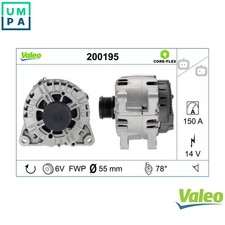 ALTERNATOR 200195 FOR PEUGEOT PARTNER/TEPEE/Box/Body/MPV/Platform/Chassis RCZ