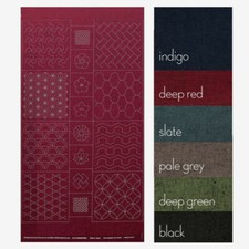 Japanese Sashiko Sampler Panel