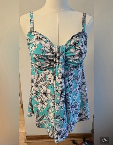 Mazu swim floral tankini - , top