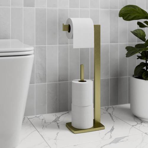 Brushed brass freestanding - brushed,