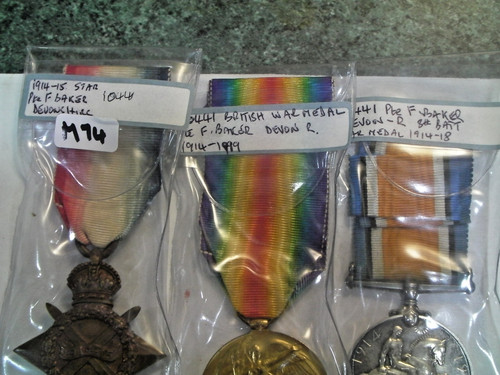 Cluster medals f baker - 3, f.baker