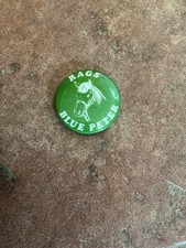 Vintage Blue Peter Rags Horse Advertising Tin Button Badge