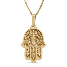 14K Yellow Gold Small Hamsa