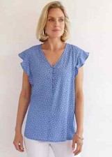 Blouse Spot Frill Blouse