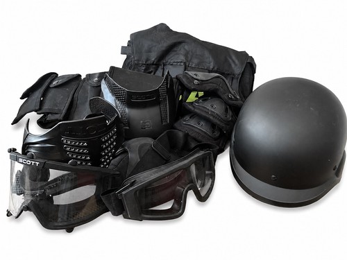 Tactical riot gear belt knee - riot, gear,
