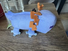 Minecraft Blue Axolotl Soft Plush Toy Bag Charm Keychain New Tags