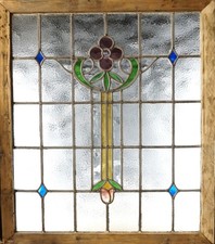 Large Antique Stained Glass