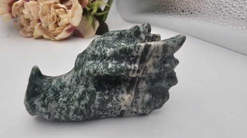 Tree moss agate - tree, crystal