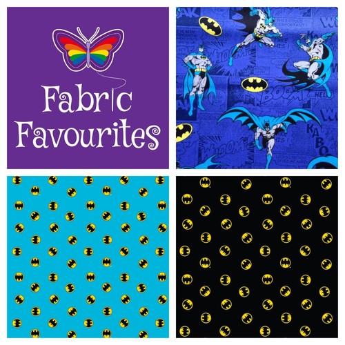 Batman fabric comics blue - fabric:,