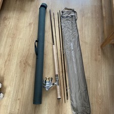 Greys 13ft #9 Salmon Rod, With Reel And Line.