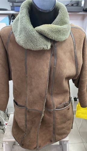 Men shearling coat size - coat,