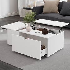 Coffee Table LED Black High