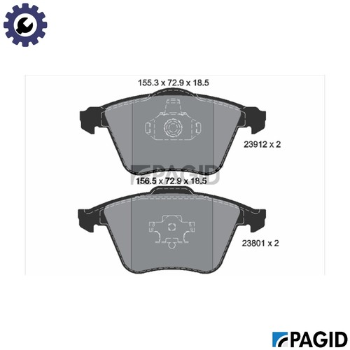 Brake pad set disc - brake,