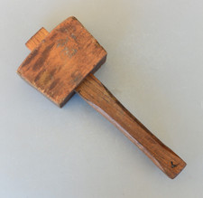 Vintage Wooden Mallet Carving