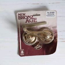 BEL Lever Latch Set Door Handle Georgian Style Round Solid Bronze Lacquered
