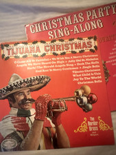 TWO Xmas vinyl 12" LP records - Tijuana Christmas, Christmas Party Sing-Along