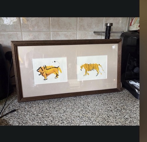 Vintage framed original - framed,