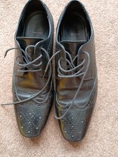 Jasper Conran Scandium Derby Brogues Black Size 8