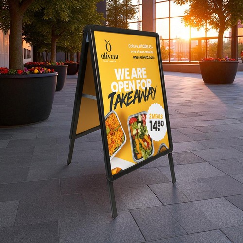 Black board pavement sign - a1,