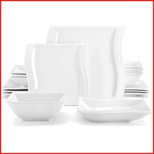 Stylish 16-Piece Porcelain