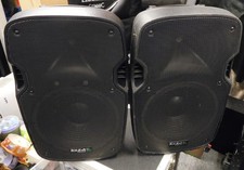 2 x Ibiza XTK12A Active Powered Full-Range PA Box 12” Horn 500W Handles XLR DJ