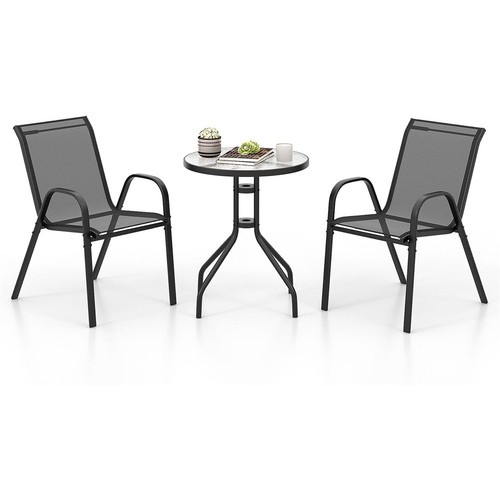 Black seater outdoor garden - black,