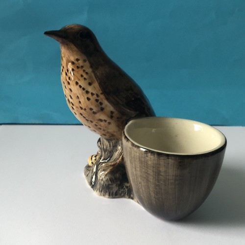 Thrush quail ceramics egg - quail,