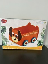Pull along wooden Dog storage