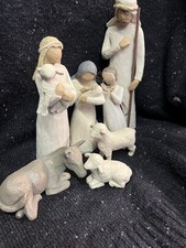 Willow Tree Sculpted Hand-Painted Nativity Figure Set - 7 Piece
