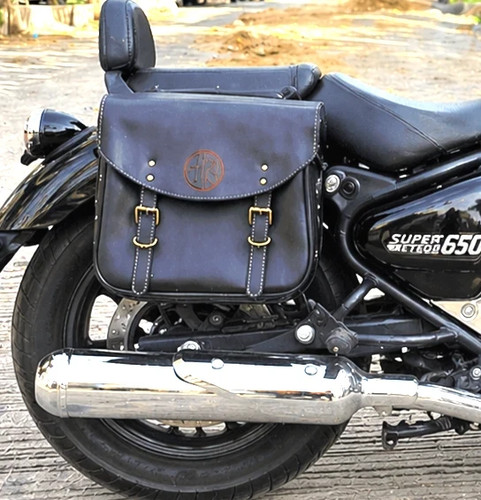 Genuine leather panniers - leather,