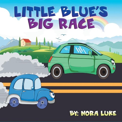 Little blue car big race - little,