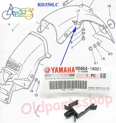 Yamaha rd350lc rear fender - rd350lc,